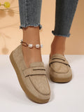 plus size spring autumnew arrival loafers women's round toe flats slip-on lazy exportfashionflats wholesale