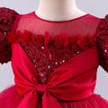 Christmas baby dress 1st birthday dress baby sequin prom costume birthday tutu princess dress