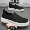 Men's shoes 2026 spring new slip-on breathable chunky sole comfortable casual men's versatile trendy lightweight canvas shoes