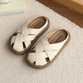 Girls' knitted clog slippers - new summer fashion flat outdoor shoes - classic casual sandals for kids - trendy