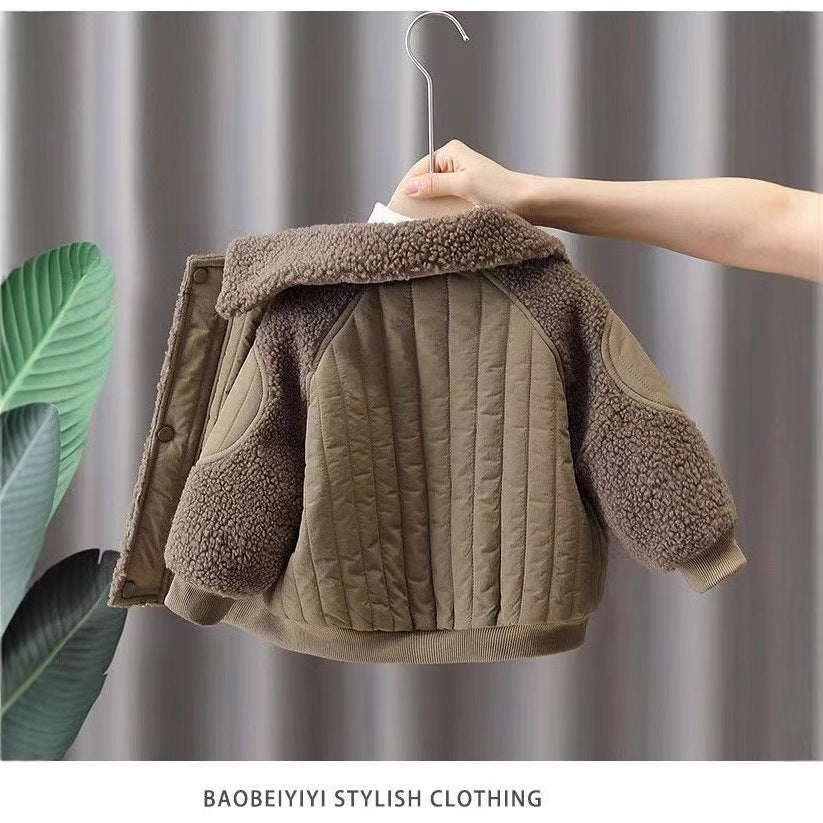 Boys' padded winter coat: stylish  new collection - trendy, quilted, and cool outerwear for kids
