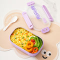 Divided 304 stainless steel insulated lunch box for elementary school students, suitable for office workers, microwaveable single-layer meal container