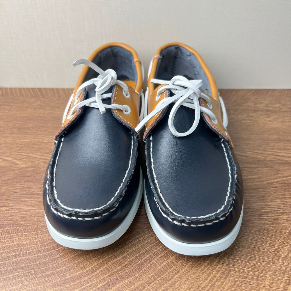 Sailboat shoes men's genuine leather casualeasiest for match leather shoes plus size shoes classic thin bottom cowhide british style business shoes real shot
