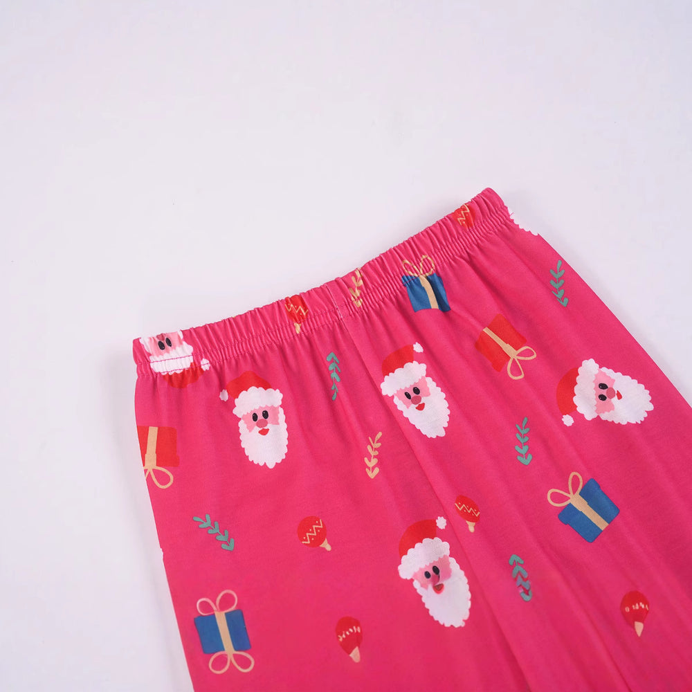 Flame-retardant fabric  hot-selling  cross-border new christmas children's clothing  christmas joy santa claus kids