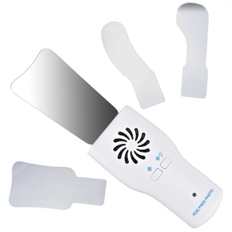 Dental camera reflector with lamp Anti-fog mirror Stainless steel reflector Oral mirror Photography Endoscope camera plate