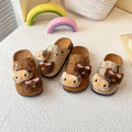 New half-slippers for girls, birkenstock-style outdoor wear, 2026 spring/autumn cartoon anti-slip comfortable birkenstock-style closed-toe shoes