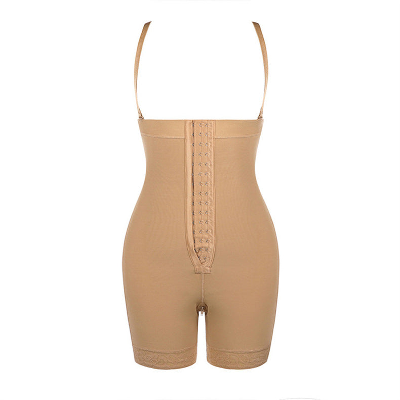 fashion tummy control one-piece corset, slimming body, butt lifting pants, detachable buttons, plus size tummy control for fat women