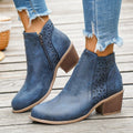 autumn new arrival: plus size chunky heel ankle boots for women, sizes 36-43. price difference: $0.67. available for  and  dropshipping