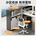 Staff desk and chair combination casual modern partition office employee slot booth screen work slot financial table