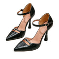 European and american fashion new amazon evening party sexy elegant stiletto high heels sheepskin buckle pointed toe chic fashion