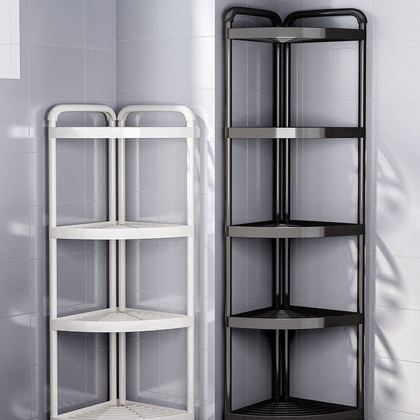 Toilet rack Floor-to-ceiling bathroom tripod Crack storage rack Household toilet Toilet corner storage rack