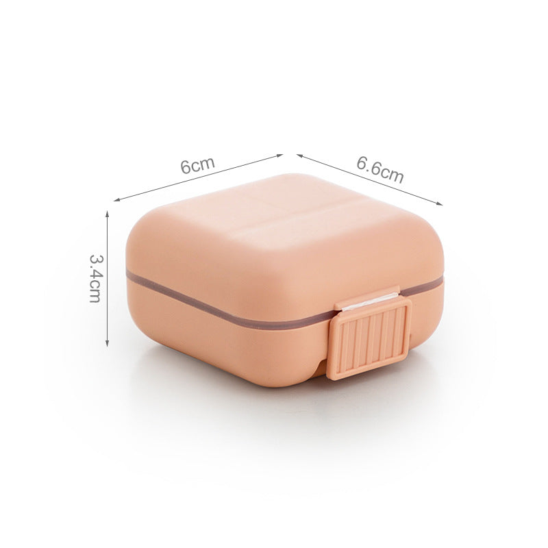 Portable Desktop Jewelry Storage Box Mini Cute Earrings Jewelry Box Necklace Ring Plastic Grid Storage Box