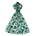French chic vintage print sleeveless midi dress - summer, slim fit, flattering, and elegant