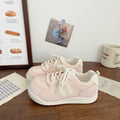 German army trainer platform sneakers - women's versatile white shoes, new chic & niche design for autumn 2025, student style athletic board shoes