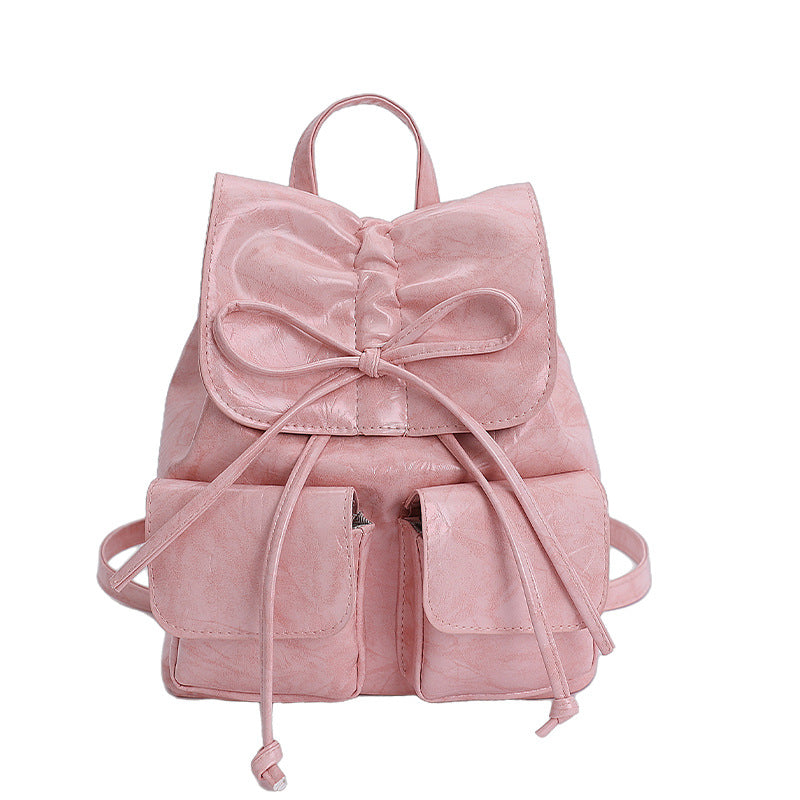 Cross-border Korean version backpack women's 2025 new trendy versatile shoulder bag going out commuter small backpack