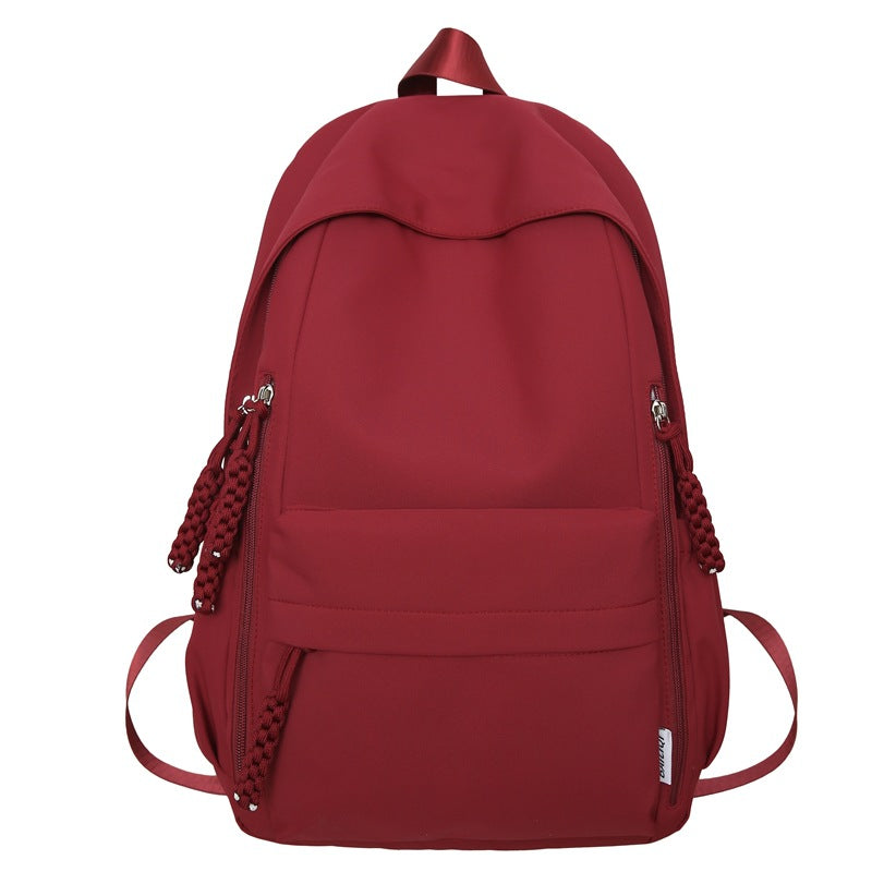 Custom high school student backpack - trendy, large capacity, couple's style, high-value design, korean style, thick, durable, and versatile backpack