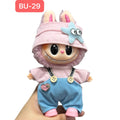 Clothes only, labubu baby clothes, 17cm, first, second and third generation neutralstuffed vinyl doll, dress-up sportswear