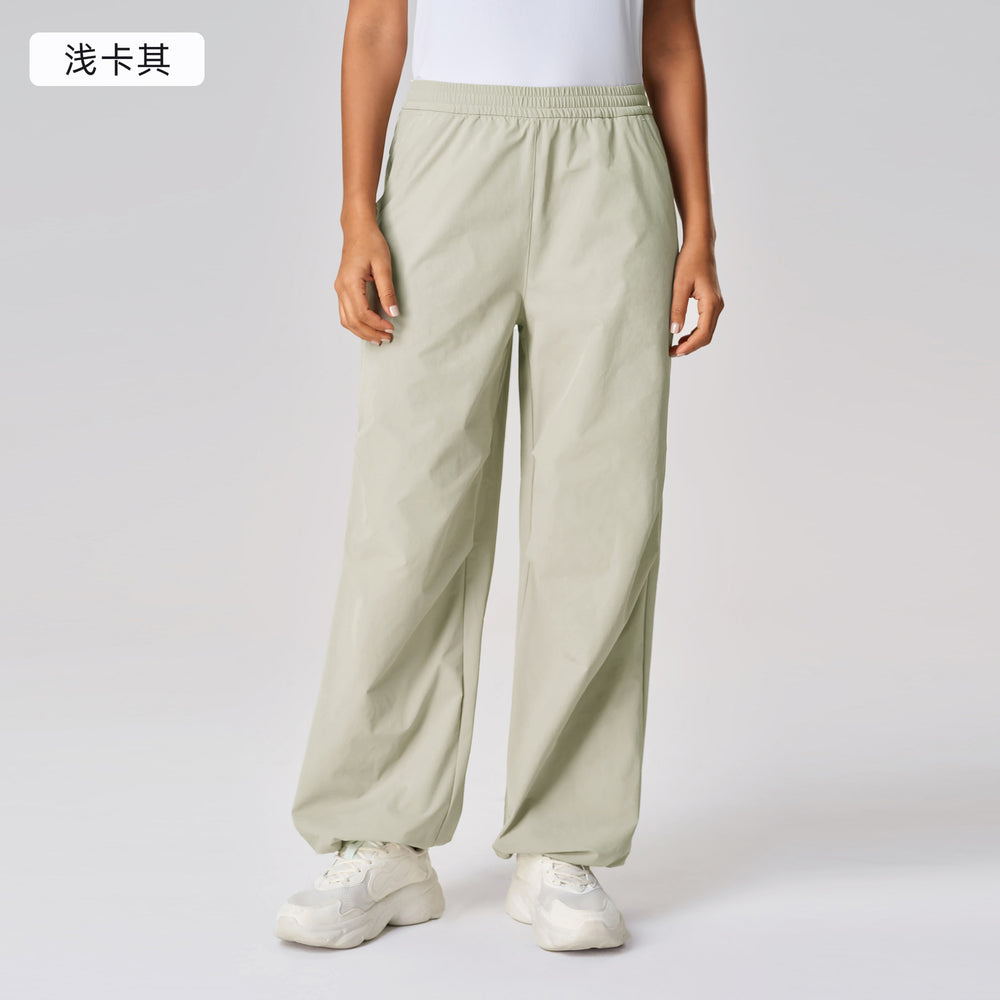 New arrivallooseloose pants quick-drying breathable straight-legcasual pants drawstring two-wear sports pants for women d25078
