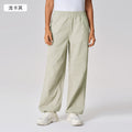 New arrivallooseloose pants quick-drying breathable straight-legcasual pants drawstring two-wear sports pants for women d25078