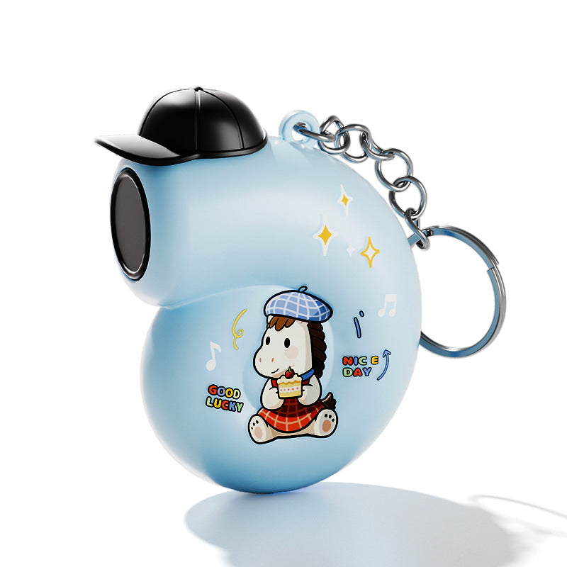 Cartoon sound keychain - creative charm with magnetic axis sound effects, stress relief toy, multi-colored cute student gift - dropshipping available