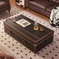 Solid wood small apartment combination bar house for homektv designer genuine leather art coffee table foshan furniture factory