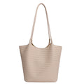 2026 spring new woven texture bag women's minimalist versatile underarm bag large capacity commuter tote shoulder bag