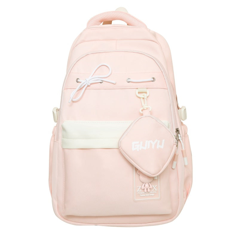 School bag, college student, high school student, large-capacity college style backpack, simple leisure sports, Korean version, couple backpack.