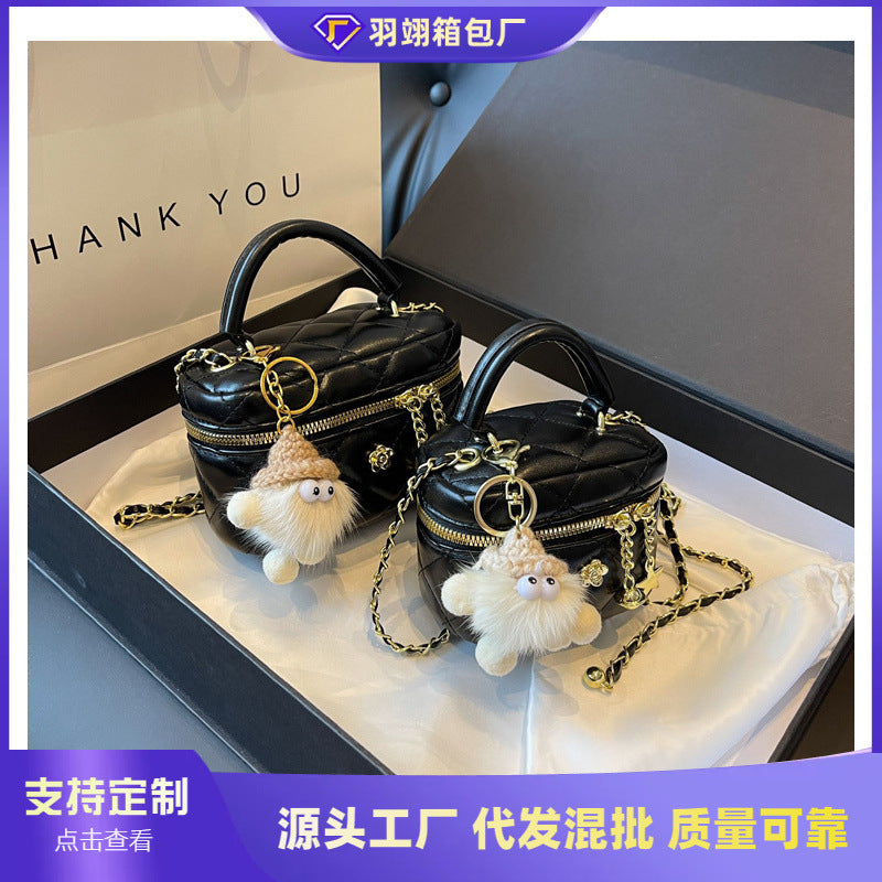 Cross-border diamond chain bag women's spring and summer 2025 new fashion niche shoulder messenger bag high-end mini bag