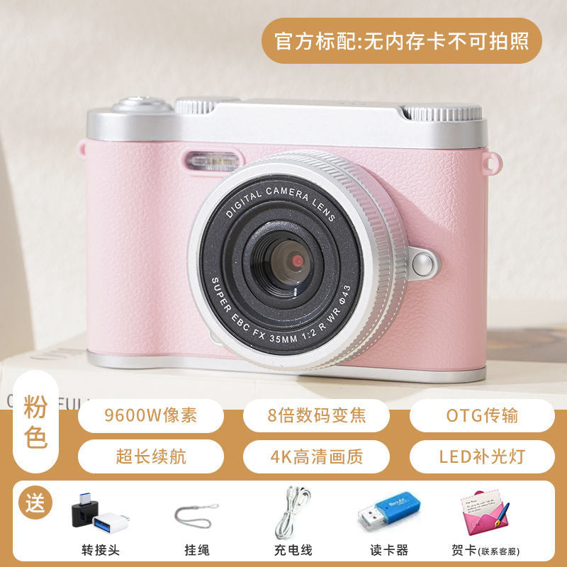 9600w pixel retro dual camera cute digital camera campus student polaroid photography can take pictures and transfer to mobile phone