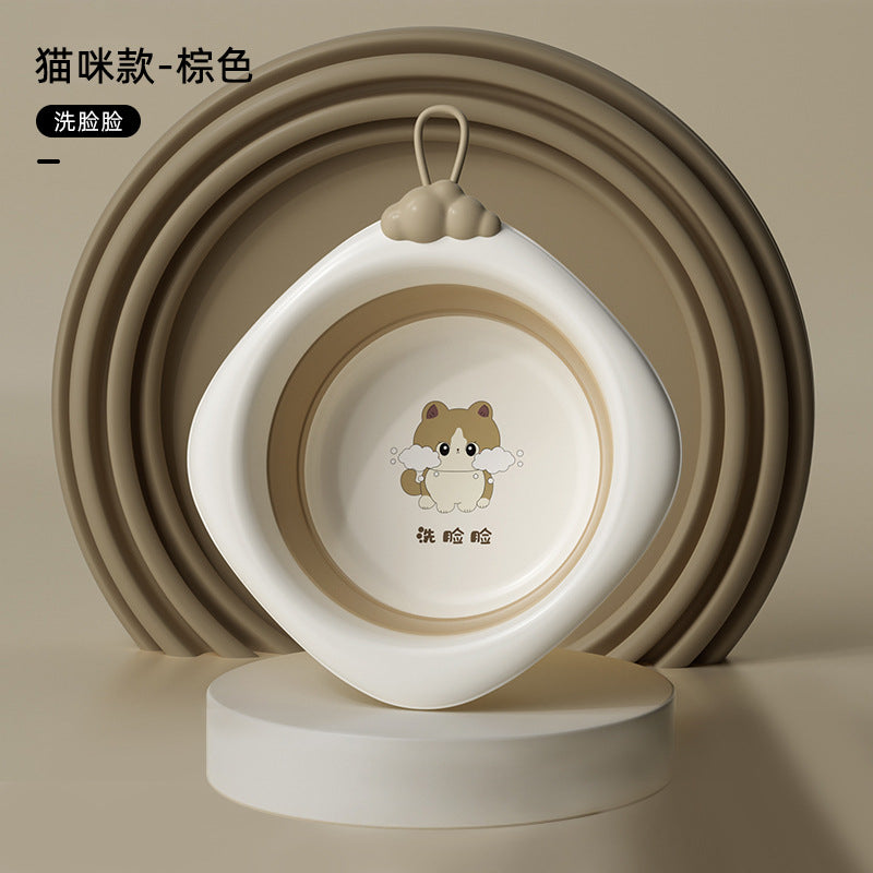 Newborn baby washbasin set - collapsible 3-piece kit for bathing and diaper changes