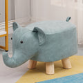 Elephant stool - kids' animal stool - solid wood shoe bench - creative small stool - home living room cartoon cute low stool