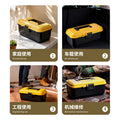 Toolbox household hardware tool set storage box car plastic organizer multifunctional repair electrician specialized