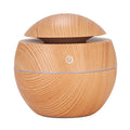 Wood grain round spray mushroom humidifier silent usb air aromatherapy machine mini vase wood grain humidifier
