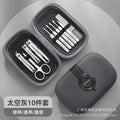 German precision angled edge nail clippers & cuticle nippers 10-piece manicure & pedicure tool set - wholesale