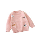 Kidssweater forest style artsyembroiderpulloversweaterfall and winterk-styleloosecasual cartoon japanese styleknittingtops