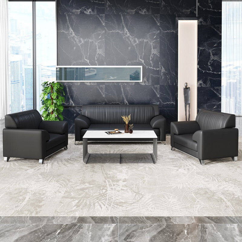 Furniture office sofa coffee table combination reception room business leather office sofa casual