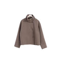 fashion  fall and winternew arrival women's clothing  elegantelegance stand collar button long sleeveswoolenoutwear