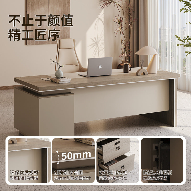 Saint li boss desk casual office supervisor desk manager president short table and chair combination office furniture