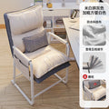 Off-white and gray + thick white square tube, free waist pillow