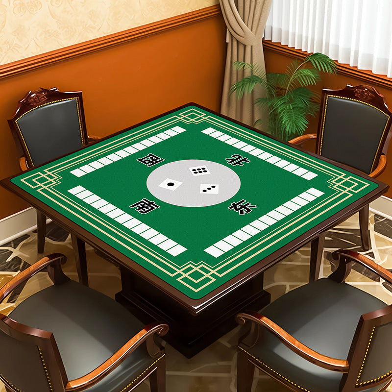 Square mahjong table mat - absorbent, non-slip, and silent - ideal for mahjong parlors, poker rooms, and gaming tables - also suitable as a dining table mat