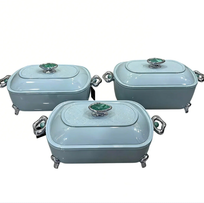 Food warmer export cross-border insulated lunch box hot selling in africa 3pcs insulated tableware 3l-4l-5l
