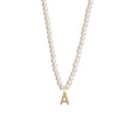 new arrival imitation pearl necklace niche style design 26 english letter pendant necklace classy sense collarbone chain necklace