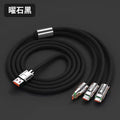 120w zinc alloy 3-in-1 super fast charging cable - compatible with huawei, apple, and android devices - wholesale direct from factory