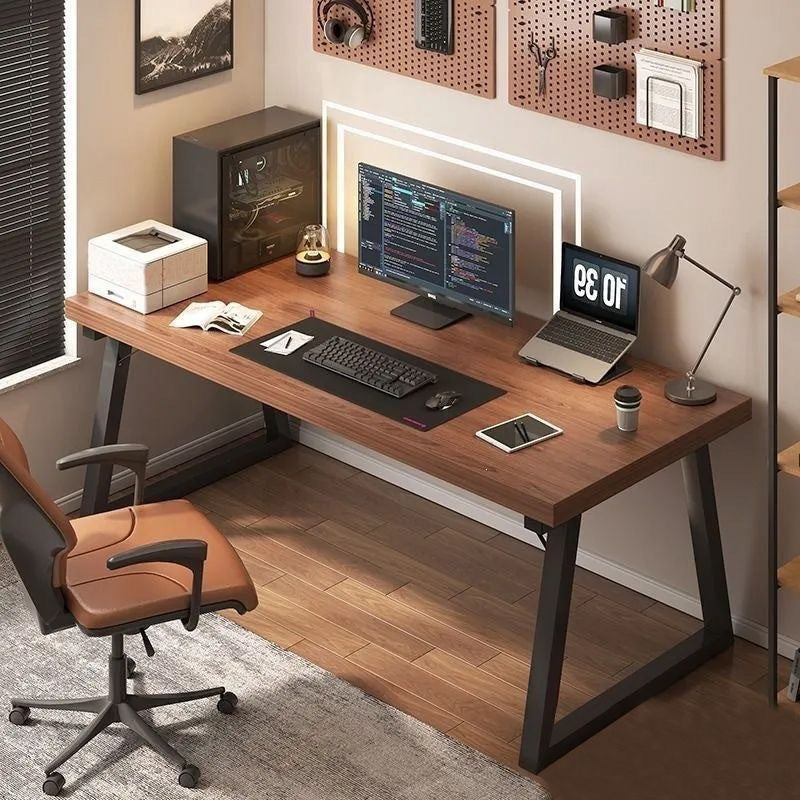 Minimalist office desk modern computer desk desktop double long table gaming desk student desk calligraphy study table