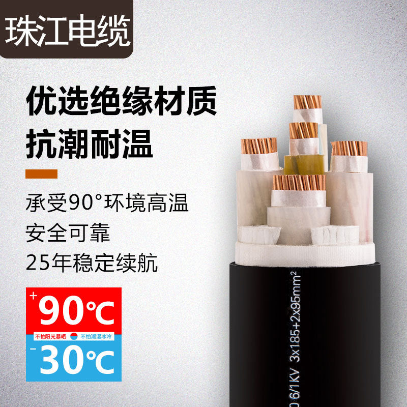 Pearl River Cable YJV/YJVR 2-5 Core Various Specifications National Standard Copper Core Low Voltage Cable Wire Appliances