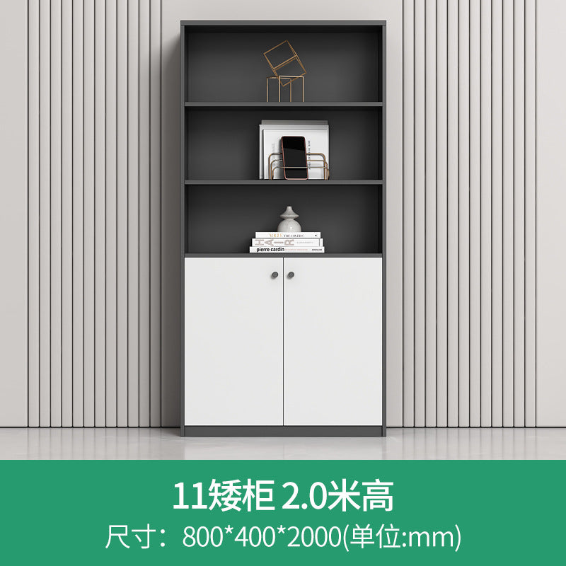 Modern wooden file cabinet office partition low cabinet combination wall-mounted office cabinet with lock storage cabinet office cabinet