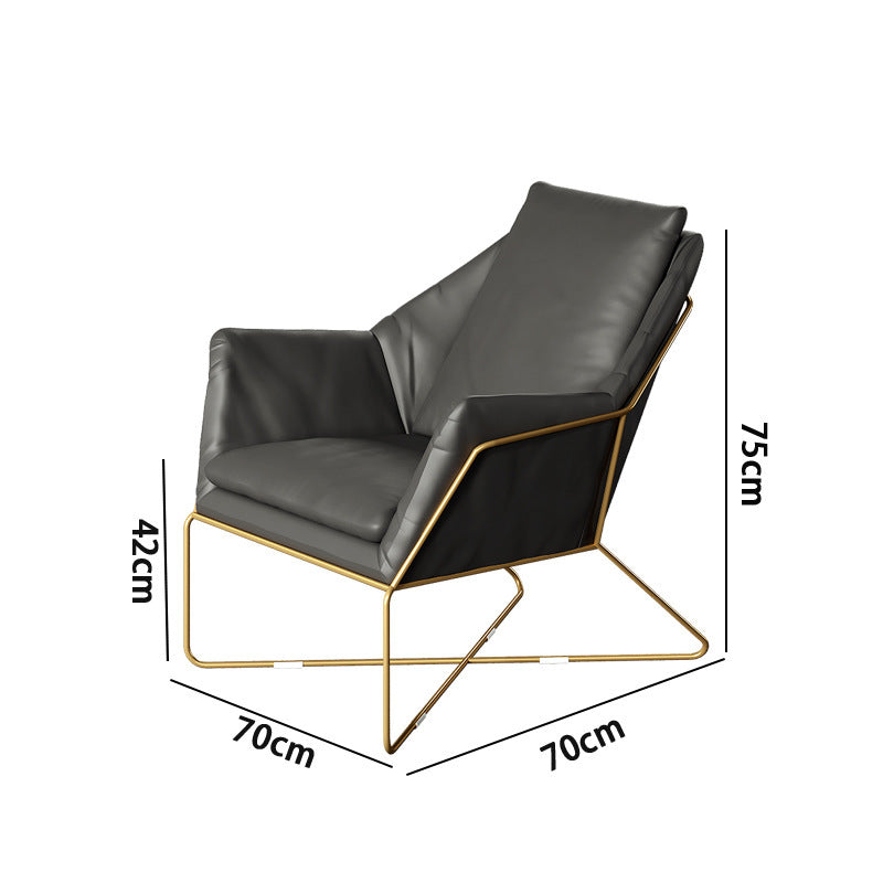 Accessible luxury leather sofa designer double sofa chair office hotel reception small sofa popularfor home leather sofa
