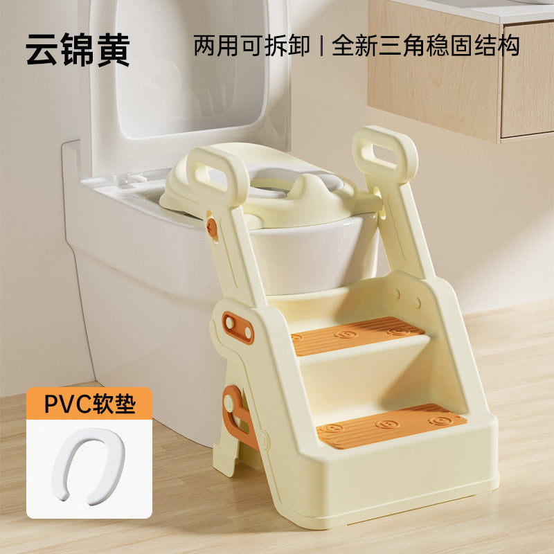 Children's toilet toilet stair type male child female baby special toilet auxiliary pad ladder ladder footstool