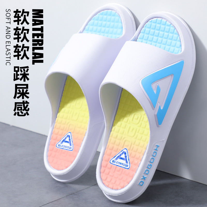 2026 indoor home bathroom bathing non-slip couple slippers outwear men's slippers men's slippers new thick sole