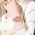 Live broadcast of the most popular diamond-encrusted roman pattern women's watch, bracelet, cornucopia, women's model, one-piece dropshipping source
